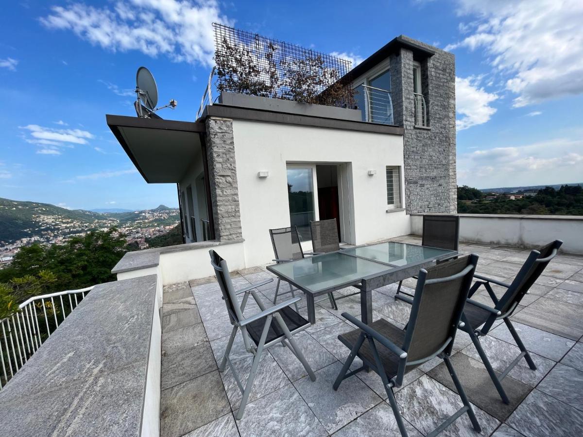Penthouse - Villa Cardano 科莫 外观 照片